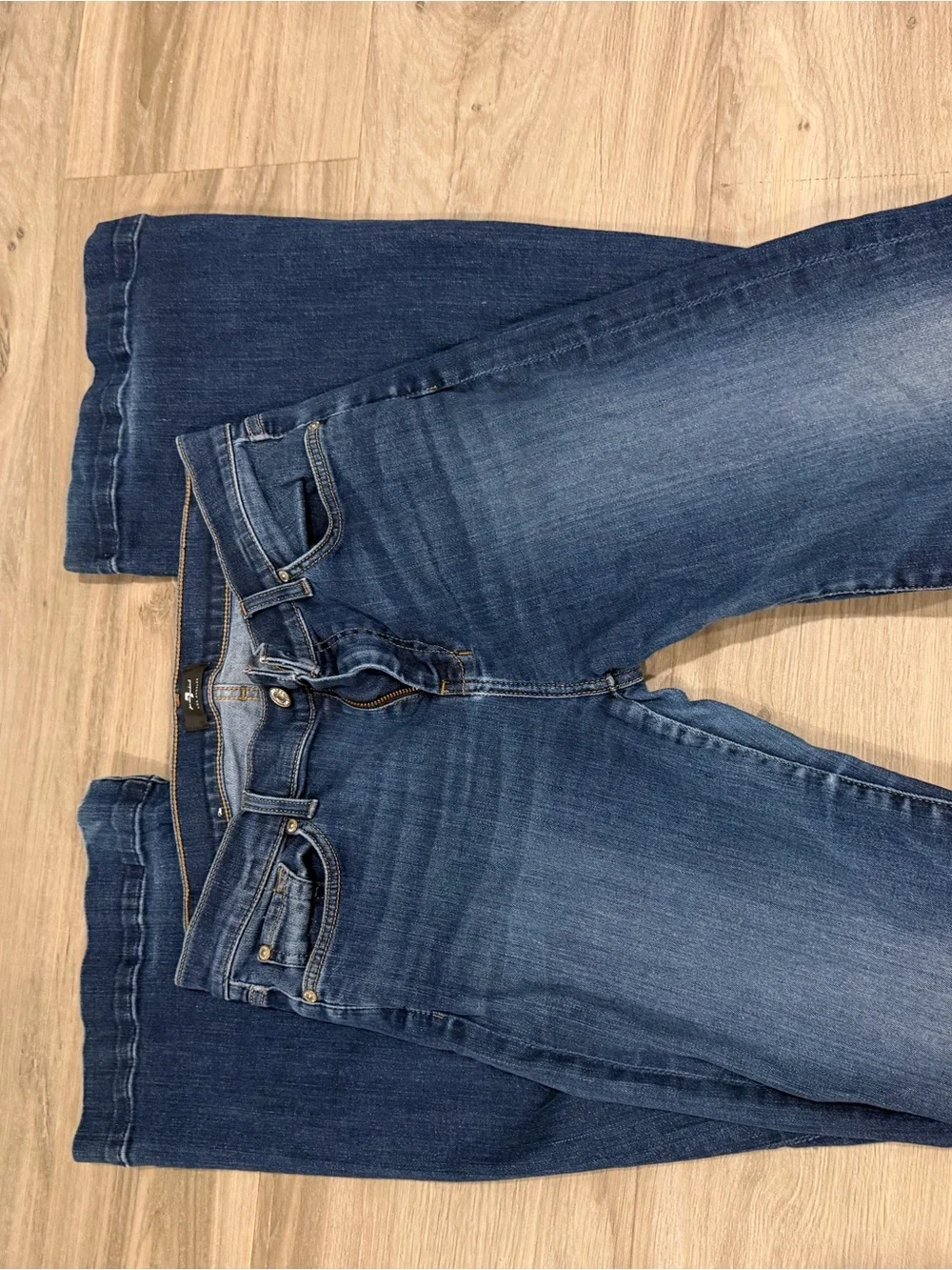 7 For All Mankind Dark Blue Flare Jeans